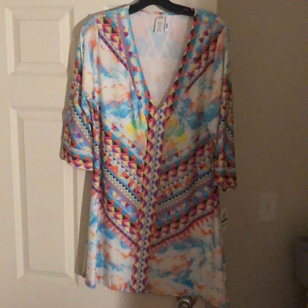 NWT Bar III colorful dress size L